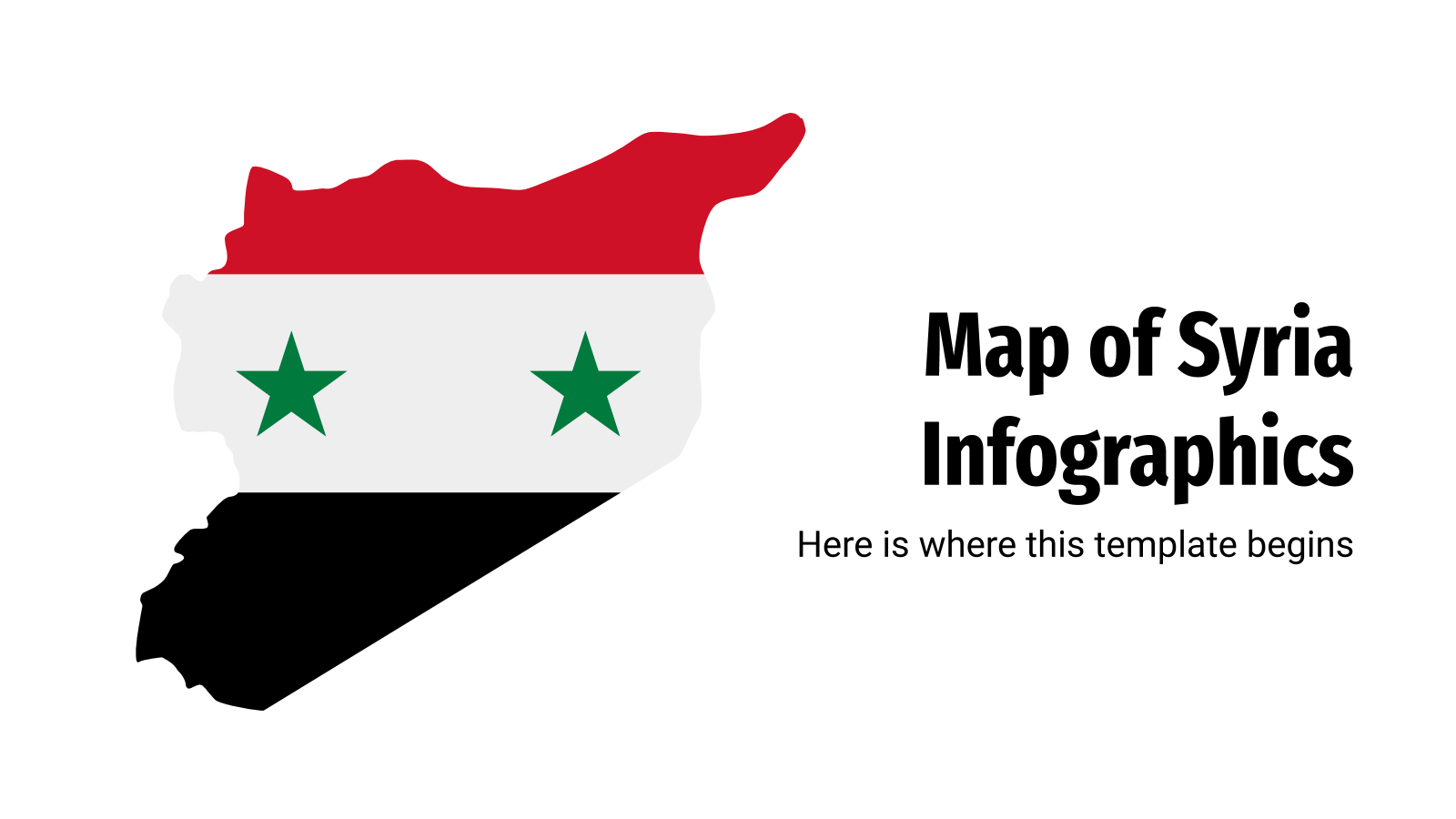 PowerPoint的叙利亚地图信息图